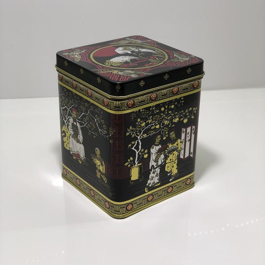 Black Japanese Design Tea Caddy