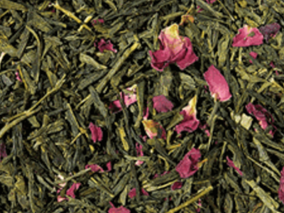 Green Tea with Rose Petals