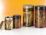 Tea Caddy African Life Design