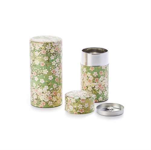 Japanese Washi-Paper Wrapped Caddy - Green