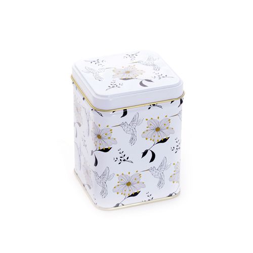 Tea Caddy Humming Bird Design