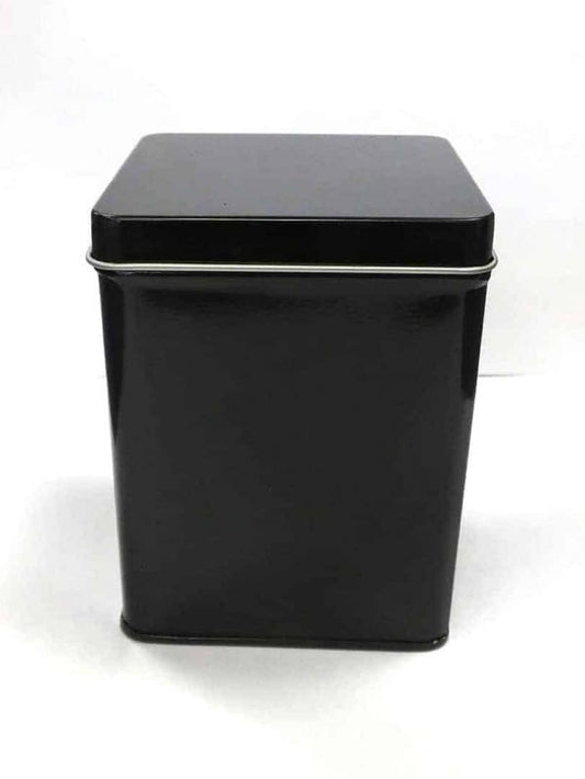 Square Tea Tin Black