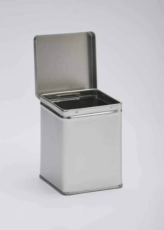 Square Tea Tin Hinged Lid
